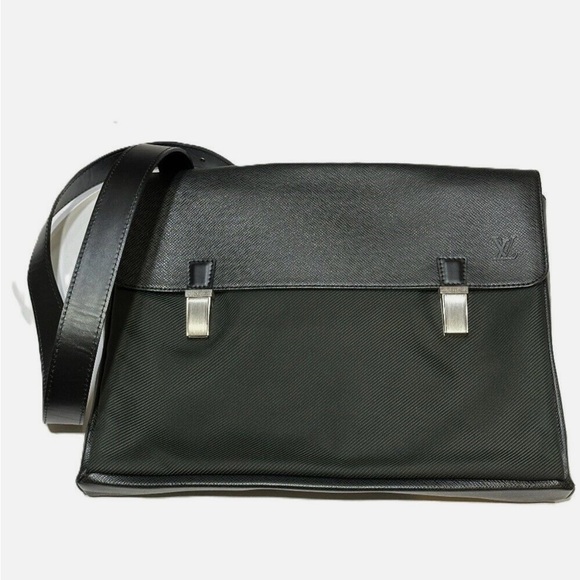Louis Vuitton Black and Gray Men's Laptop Bag - Picture 1 of 4